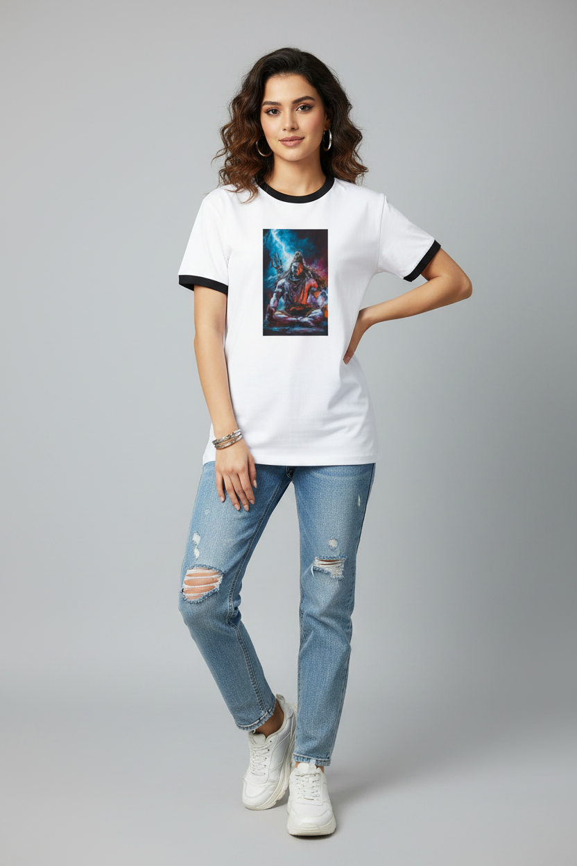 Mahadev Divine Art Printed T-Shirt