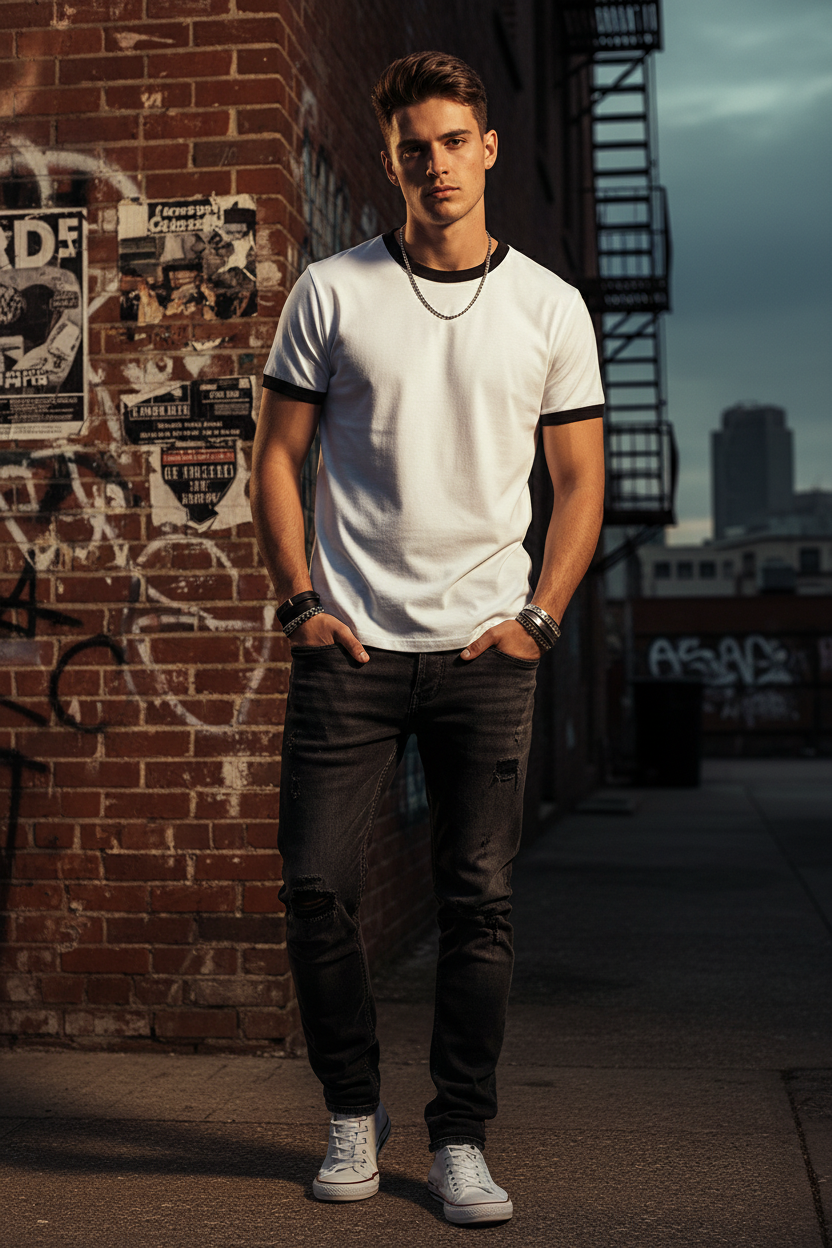 KVastrika Ringer Tee Lifestyle