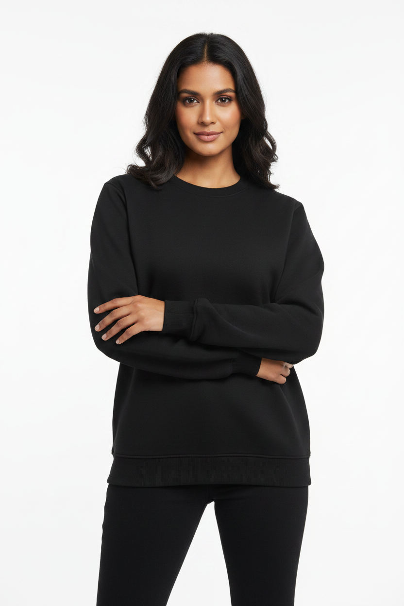 KVastrika  Fleece Sweatshirt – 300 GSM, Regular Fit for Men and Women